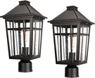 2PCS 17" Waterproof Aluminum Outdoor Post Lights For Patio & Pathway. Fixed Price $233.99.