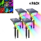 4PCS Solar Landscape Spotlights Multicolor Led Outdoor Garden Pathway Usa. Fixed Price $56.99.