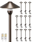 Partphoner Low Voltage Landscape Lighting 12-PACK, Aluminum 12V 12PACK, Orb. Fixed Price $212.41.