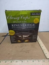 Qty: 1 Kingsbridge Dual Lighted Solar Post Cap - Black SLK807B. Fixed Price $45.00.