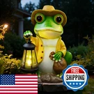 Twinbling Frog Garden Statue Solar Lantern - Large 13. Fixed Price $98.59.