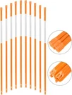Fibermarker 1/4''DIA Hollow Reflective Driveway Fiberglass Snow Rod 50PCS. Fixed Price $56.99.