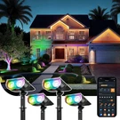 Linkind SL5C Solar Spot Lights 4 Pack, Color Changing, IP67 Outdoor. Fixed Price $114.99.