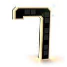 Isunmea Inch Solar Lighted House Numbers For Outside, Up 9IN, 7-BLACK. Fixed Price $33.74.