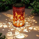 Light Your Patio All Night - Solar Butterfly Lanterns Bronze. Fixed Price $51.99.