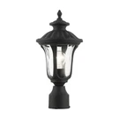 Livex Oxford Light Outdoor Medium Post Top Lantern, Textured Black 7855-14. Fixed Price $199.96.