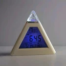 Pyramid Led Clock Color Changing Back Ambient Night Light Alarm Temperature Date. Fixed Price $15.00.