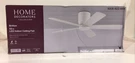 Home Decorators Britton 52 In. Indoor Matte White Ceiling Fan Sealed. Fixed Price $85.99.