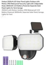 Owleye 2500LM Led Double Head Solar Safety Sensor Light. Fixed Price $20.00.