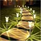 Solar Lights Outdoor 10 Pack Waterproof 3000K Warm White Led Stainless Steel. Fixed Price $43.99.