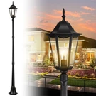 84" Black Adjustable Outdoor Lamp Post Light-hardwired,weatherproof,yard,garden. Fixed Price $129.99.