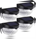 Solar Fence Lights Outdoor Decorative Garden Waterproof Wall Black. Fixed Price $30.27.