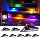 Aslong 8PCS 7 Inch Rgb Led Hardscape Lighting, Retaining Wall Lights Colo.... Fixed Price $173.88.