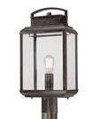 Nos Quoizel Byron Outdoor Lantern Post Light Imperial Bronze & Beveled Glass 21". Fixed Price $119.00.