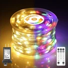 Christmas Lights, 206FT Outdoor 600LED, Warm White To Multicolor. Fixed Price $42.99.