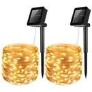 Amir Solar Powered String Lights, Mini 100 Copper 120 Led, Warm White. Fixed Price $30.99.