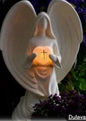 Light Up Angel Solar Powered Statue To Send As Unique Sympathy Gift Remembrance. Fixed Price $27.00.