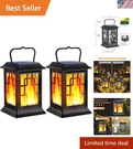 Solar Lanterns Outdoor Waterproof Hanging Garden Lights .... Fixed Price $37.79.