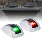 Red Green Led Marine Navigation Lights For Fishing Boats Uscg Abyc A-16 1NM IP67. Fixed Price $29.99.