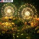 Seewelumi Solar Garden Lights Outdoor Decor Waterproof, 2 Pack, Warm White. Fixed Price $22.34.