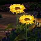 Forup 2 Pack Solar Garden Stake Lights, Outdoor Sunflower, Yellow. Fixed Price $42.52.