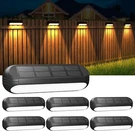 6 Pack Solar Fence Outdoor Waterproof Bright Lights Warm Rgb Black Wdtpro. Fixed Price $32.99.