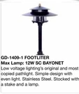 Nightscaping GD-1409-1 Footliter 12V Landscape Light New Box Discontinued. Fixed Price $275.00.