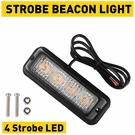 1X Car 4-LED Strobe Lamps Surface Mount Flashing Lights Truck For Pickup 12V 24V. Fixed Price $9.99.
