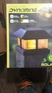 Dynaming Solar Led Flame Post Light Black 1800K Warm White IP44 Auto On/off. Fixed Price $46.00.