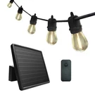 Sunforce 35FT Solar String Lights 15 Led Edison Bulbs Remote Control IP44. Fixed Price $75.00.