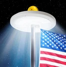 Deneve Ultra-bright Flag Pole 128 Led Lights Solar-powered White. Fixed Price $45.99.