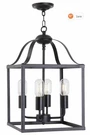 Niob Melucee Cage Chandelier 4 Light Black Farmhouse Pendant Fixture. Fixed Price $49.42.