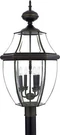Quoizel Newbury Four Light Outdoor Post Mount In Medici Bronze - NY9045Z. Fixed Price $332.99.