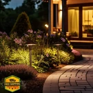 Leonlite 6PK Led Pathway Lights 5CCT Bronze Low Voltage Landscape. Fixed Price $149.96.