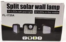 Split Solar Wall Lamp FL-1725A 3 Head Light Outdoor Security. Fixed Price $18.00.