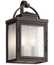 Carlson 15"H 2-LIGHT Bronze Finish Outdoor Wall Lantern By Kichler. Fixed Price $39.98.