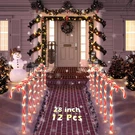 Coolwufan 28" Christmas Candy Cane Pathway Markers, Set Of 12 Pack Out. Fixed Price $10.74.