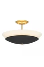 Minka Lavery Bax 3 Light Flush Mount 1701-781 Sand Coal Soft Brass. Fixed Price $134.10.
