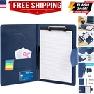 A4 Leather Portfolio Professional Organizer Padfolio,interview Resume Folder .... Fixed Price $25.64.