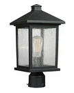 Z-lite 531PHMS-536P-BK Portland Outdoor Post Light. Fixed Price $230.00.