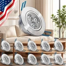 10 Pack Spotlights 3W Dimmable Led Ceiling With Drivers Home Lighting. Fixed Price $171.94.