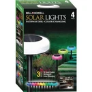 (6-4PK)-BELL+HOWELL Color Changing Solar Outdoor Yard Led Disk Lights Model 8540. Fixed Price $292.99.