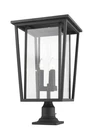 Z-lite 571PHXLR-533PM Seoul Light 26" Tall Outdoor Pier Mount Black. Fixed Price $744.60.