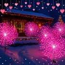 6 Pack Pink Solar Firework Lights 180 Led Lighting Modes Waterproof Outdoor.... Fixed Price $58.77.