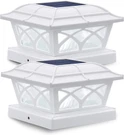 Solar Cap Lights Outdoor Glass 2 Modes 8 Leds For 4X4 5X5 6X6 Posts Fence. Fixed Price $43.99.