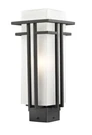 Z-lite 550PHM-ORBZ-R Outdoor Post Light With Aluminum Frame, Matte Opal. Fixed Price $286.49.