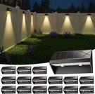 Niorsun 16 Pack Solar Fence Lights Warm White IP65 Waterproof Led Deck. Fixed Price $32.99.