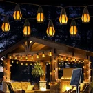 Solar String Lights For Outside, 21FT Patio With 10 Flickering Flame. Fixed Price $29.79.