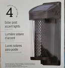 Gtx Solar Post Accent Lights 4 Pack Wall Rechargeable #3095. Fixed Price $34.97.