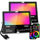 Melpo 30W Led Flood Light Outdoor 300W Pack Of 2, Rgb + Warm White 2700K. Fixed Price $57.11.